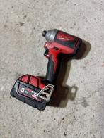 Milwaukee M18 Slagschroevendraaier + 5ah batterij, Ophalen of Verzenden, Gebruikt, Boor- en Schroefmachine, Variabele snelheid