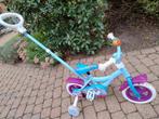 Frozen kinderfiets, Fietsen en Brommers, Ophalen, Zo goed als nieuw, Duwstang