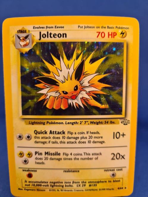Jolteon 4/64 - Jungle, Hobby en Vrije tijd, Verzamelkaartspellen | Pokémon, Gebruikt, Verzenden