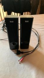 Zwarte speakers van het merk Hercules, Computers en Software, Pc speakers, Ophalen of Verzenden, Gebruikt, Overige typen, Hercules