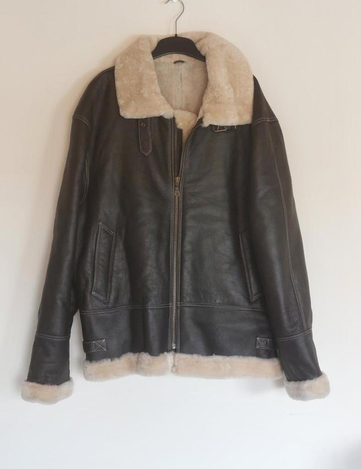 Mooie bruine winter herenjas, leder, nieuw, Kleding | Heren, Jassen | Winter, Nieuw, Maat 56/58 (XL), Bruin, Ophalen of Verzenden