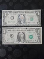 2 x 1 dollar USA 1963 en 1969 jaar set, Postzegels en Munten, Bankbiljetten | Amerika, Ophalen of Verzenden, Noord-Amerika, Setje