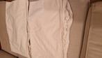 Paire de draps housse largeur 80 cm, Ophalen, Zo goed als nieuw, Wit