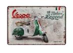 Vespa blikken decoratie plaat, Ophalen of Verzenden, Zo goed als nieuw, Reclamebord