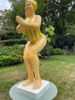 (tuin)beeld Duikende dame jacuzzi tuin,zwembad vijver 115cm, Tuin en Terras, Ophalen, Nieuw, Kunststof, Mensenbeeld