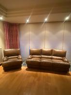 luxe lederen vintage zetel, Huis en Inrichting, Ophalen, Zo goed als nieuw