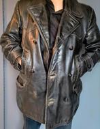 bruine leren vintage jas, Ophalen of Verzenden, Gedragen, Maat 48/50 (M)