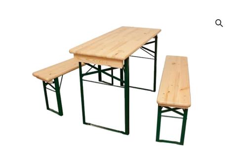 BIERTAFEL/PICKNICKTAFELSET - nieuw - 70cm x 180 cm, Jardin & Terrasse, Tables de jardin, Métal, Enlèvement