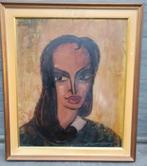 Huile sur panneau femme signe ben genaux, Antiek en Kunst, Ophalen of Verzenden