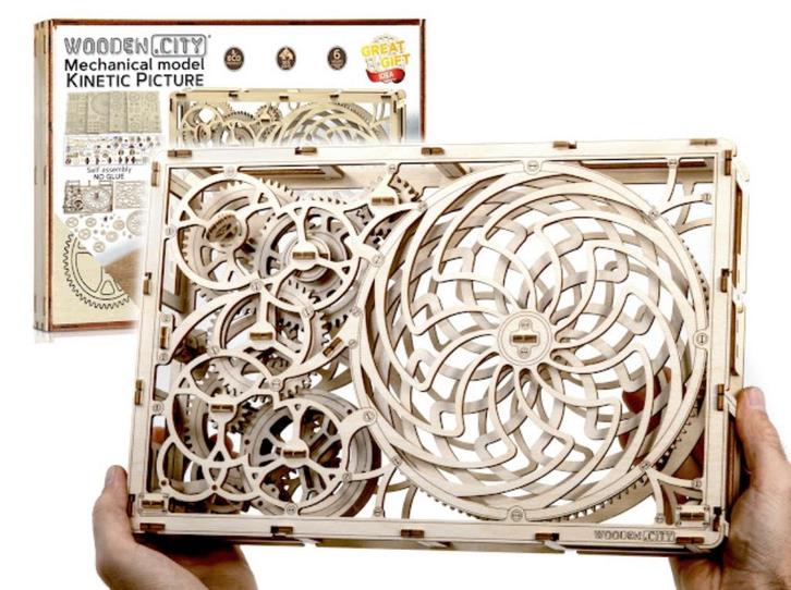 3D Houten Puzzel Mechanical Picture - DIY Wood Builds, Hobby en Vrije tijd, Modelbouw | Overige, Nieuw, Verzenden