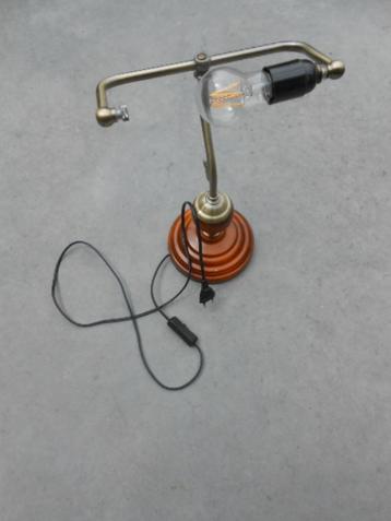 relaxdays art 10016607 bureaulamp bronskleurig zonder kap beschikbaar voor biedingen