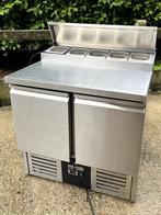 RVS saladette, 2 deuren voor frigo, inclusief 5 stuks GN 1/6, Zakelijke goederen, Ophalen, Koelen en Vriezen