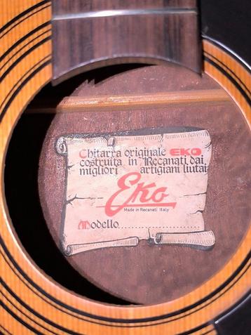 te koop vintage akoestische gitaar Eko j-54 Ranger 1965 beschikbaar voor biedingen