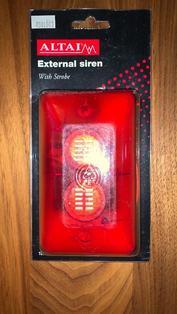 Winkelnieuw Altai buitensirene met stroboscoop, Doe-het-zelf en Bouw, Alarmsystemen, Nieuw, Sirene, Ophalen of Verzenden