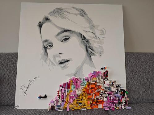 Pommelien Thijs gesigneerd kunstwerk 90x90cm, Antiek en Kunst, Kunst | Schilderijen | Modern, Ophalen