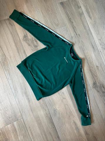 Champion Sweatshirt met ronde hals in groen beschikbaar voor biedingen