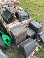 Lot stormpan dakpannen, Doe-het-zelf en Bouw, Dakpannen en Dakbedekking, Ophalen, Zwart, Dakpannen