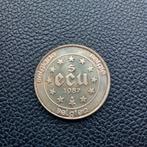 Zilver 5 ecu België 1987, Postzegels en Munten, Ophalen of Verzenden, Zilver, Zilver