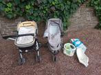 SET VAN 2 KINDERWAGENS + BABYBADJE, Kinderen en Baby's, Kinderwagens en Combinaties, Gebruikt, Met autostoeltje, Quinny, Ophalen