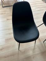Zwarte stoelen 6 stuks, Huis en Inrichting, Stoelen, Vijf, Zes of meer stoelen, Kunststof, Gebruikt, Zwart