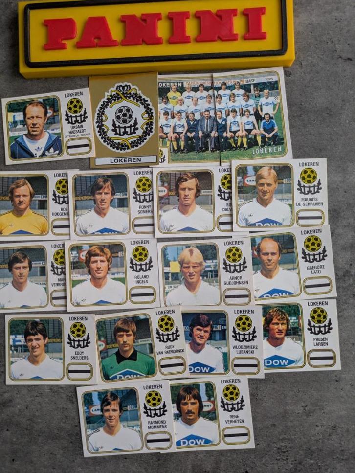PANINI FOOTBALL 81 sk LOKEREN 18 STICKERS 1981, Hobby en Vrije tijd, Stickers en Plaatjes, Verzenden