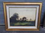 Huile sur toile paysage signe Louis henno, Antiek en Kunst, Ophalen of Verzenden