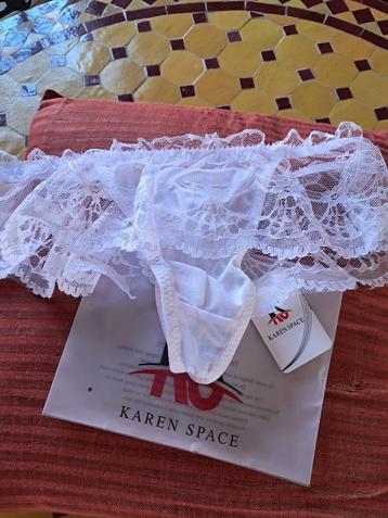 Superbe String Blanc pour Homme Très Sexy Taille M, Enlèvement ou Envoi, Blanc