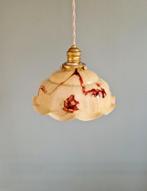 Art Deco hanglamp in gemarmerd opaline, Scilmont, 1920-30, Antiek en Kunst, Antiek | Verlichting, Ophalen of Verzenden