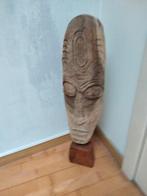 Houten masker op voet, Antiek en Kunst, Ophalen