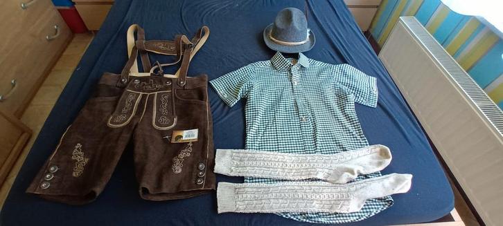 Oktoberfest kleding echt leer maat smal, Kleding | Heren, Heren-kledingpakketten, Zo goed als nieuw, Maat 46 (S) of kleiner, Ophalen