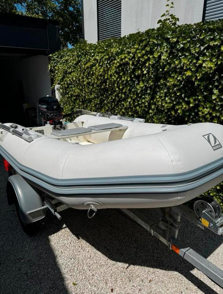 Zodiac rubberboot 2,7m - harde kiel - Mercury 3,5pk motor, Watersport en Boten, Rubberboten, Zodiac, Ophalen