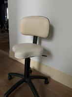 Lederen Bureaustoel, Comme neuf, Enlèvement, Blanc, Chaise de bureau