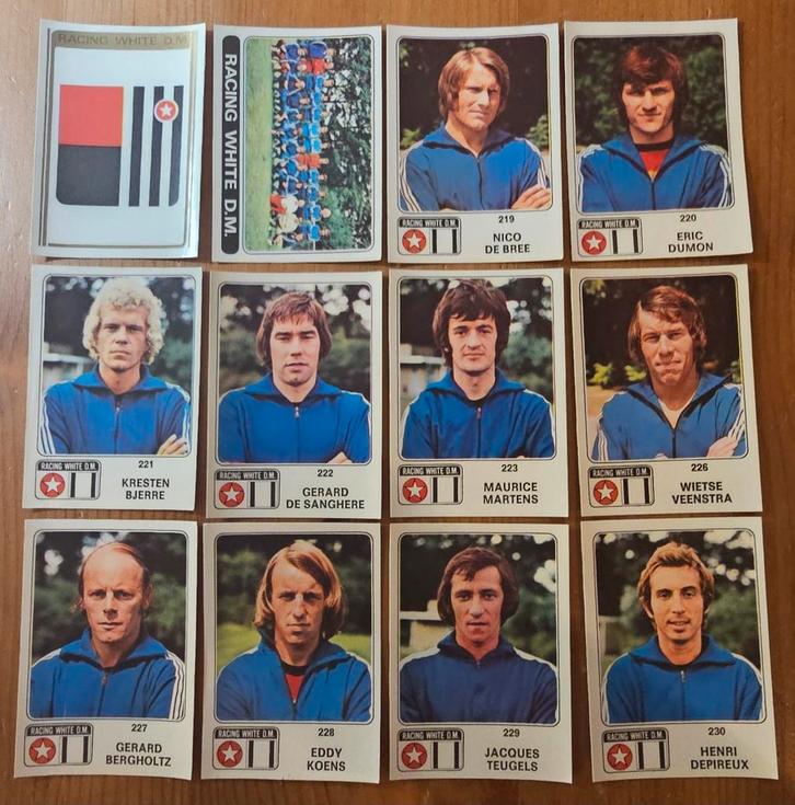 Panini Football 73-74 12 stickers RWDM Molenbeek ongebruikt!, Hobby en Vrije tijd, Stickers en Plaatjes, Zo goed als nieuw, Meerdere stickers