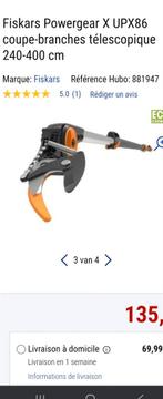 Coupe branche télescopique fiskars, Tuin en Terras, Ophalen, Nieuw