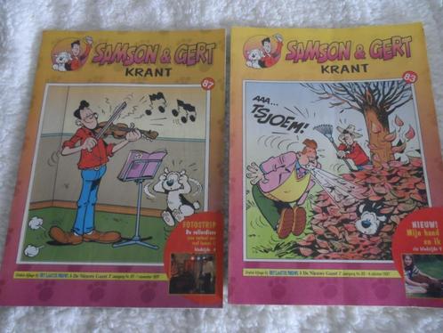 Samson & Gert krant nrs 87 + 83 - 2e jaargang 1997, Boeken, Tijdschriften en Kranten, Gelezen, Krant, Ophalen of Verzenden