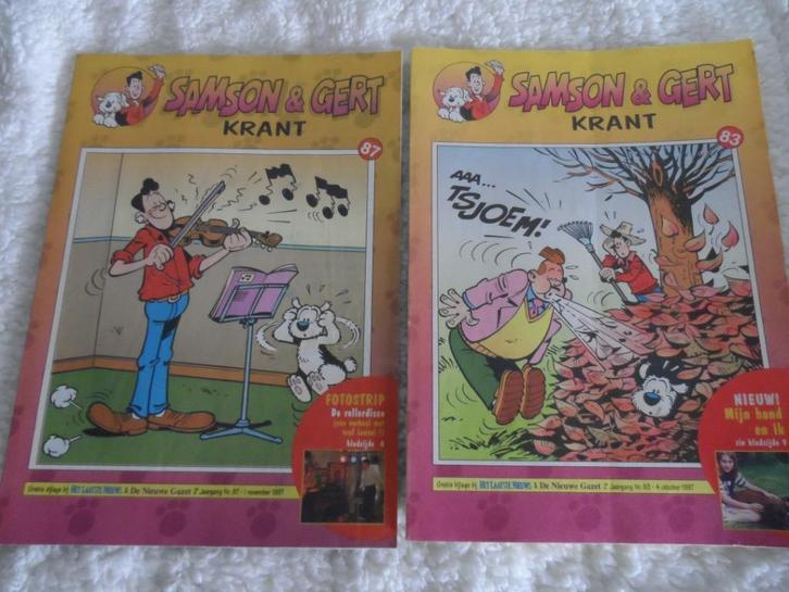 Samson & Gert krant nrs 87 + 83 - 2e jaargang 1997, Boeken, Tijdschriften en Kranten, Gelezen, Krant, Ophalen of Verzenden