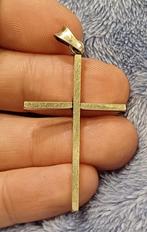 Grand pendentif en forme de croix en argent, Bijoux, Sacs & Beauté, Comme neuf, Argent, Enlèvement ou Envoi, Argent