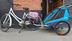 Fietskar + fiets, Fietsen en Brommers, Ophalen, Gebruikt, Opvouwbaar, Thule