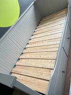 Ikea Hemnes bed / bedbank (lichtgrijs) - incl 2 matrassen!, Huis en Inrichting, Slaapkamer | Bedden, Ophalen, Eenpersoons, 80 cm