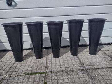Bloempotten - 23 cm diamter - 5 stuks beschikbaar voor biedingen