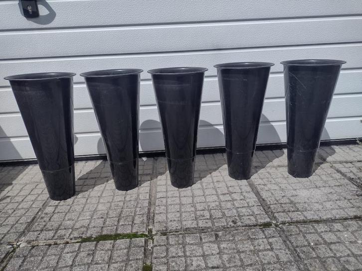 Bloempotten - 23 cm diamter - 5 stuks, Tuin en Terras, Tuinvazen, Gebruikt, Ophalen of Verzenden