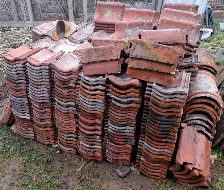 Dakpannen Depafa Waalkleipan - Deester pannenfabriek +/-43m², Doe-het-zelf en Bouw, Dakpannen en Dakbedekking, Gebruikt, Dakpannen