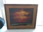 Tableau "Zonsondergang boven het dorp" de Luc De Ro, Enlèvement