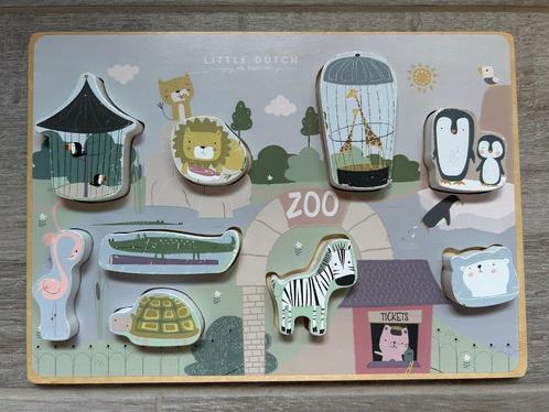 Allerlei houten knoppuzzels + een set houten stapelringen, Kinderen en Baby's, Speelgoed | Houten speelgoed, Zo goed als nieuw