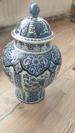 Splendide grand vase bleu Delft peint à la main, Ophalen of Verzenden
