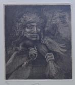 ERNST FUCHS / VOGELFRESSER / ZW-W ETS / 52x39cm / SIG, Antiek en Kunst, Kunst | Litho's en Zeefdrukken, Verzenden