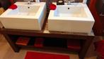 2 lavabo's FLAMINIA / moeten weg wegens renovatie., Huis en Inrichting, Badkamer | Badkamermeubels, Ophalen, Zo goed als nieuw