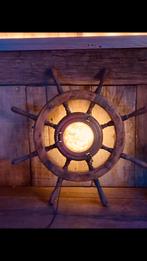 Lamp van boot stuurwiel, Antiek en Kunst, Antiek | Verlichting, Ophalen of Verzenden