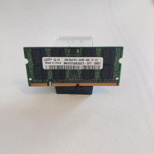 Samsung 2GB DDR2 RAM PC2-6400S, Computers en Software, RAM geheugen, Gebruikt, Laptop, 2 GB, DDR2, Ophalen of Verzenden