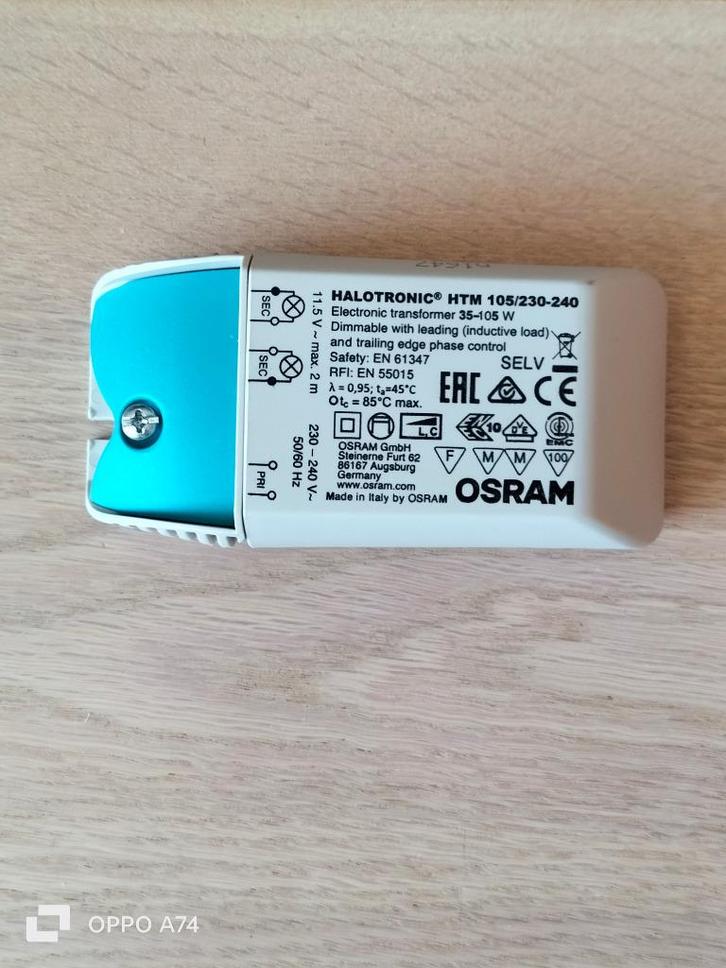 dimbare & niet-dimbare transfos: 10-60W/20-75W/35-105W, Doe-het-zelf en Bouw, Elektriciteit en Kabels, Gebruikt, Overige typen